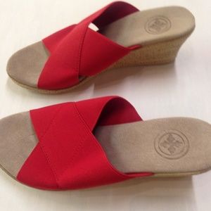 Charleston Shoe Co. Backless Cannon Red Sandal